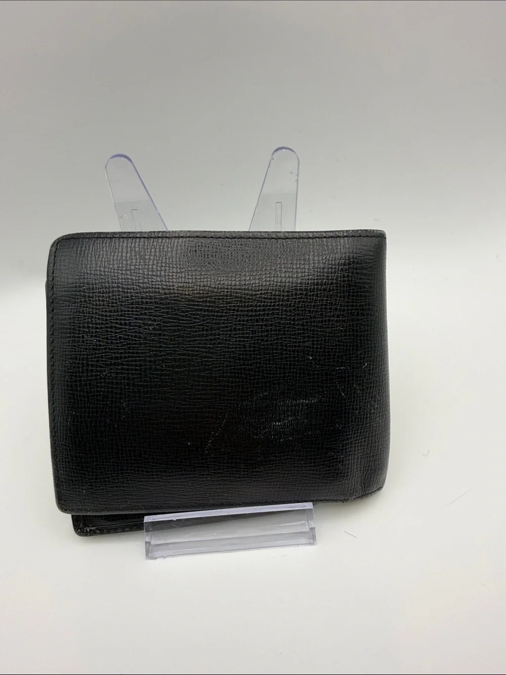Black Leather Ralph Lauren Polo Men's Bi-Fold Wallet